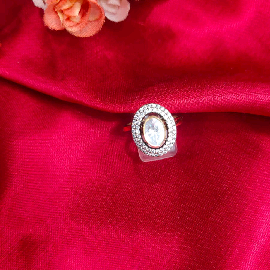 Moissanite Oval Ring